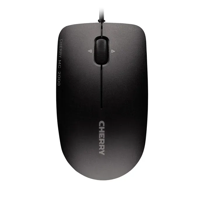 CHERRY MC 2000 Kabelgebundene Maus mit schwenkbarem Rad, Schwarz, USB CHERRY MC 2000 Kabelgebundene Maus mit schwenkbarem Rad, Schwarz, USB