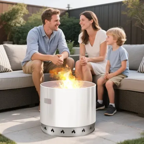 VEVOR Standfuß für Feuerschale φ587 x 99 mm, Zubehör für Outdoor Feuerstelle, Edelstahl-Kaminofen-Ranger-Stützrahmen, tragbare Outdoor-Camping-Halterungswerkzeuge für Kamin – Bild 7