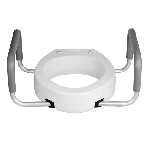VEVOR Toilettensitzerhöhung Toilettenerhöhung mit 136 kg Tragkraft & 88,9 mm Hubhöhe, erhöhter Toilettensitz mit Armlehnen für ältere Menschen Senioren Behinderte Erwachsene, verbreiterter Sitz – Bild 8