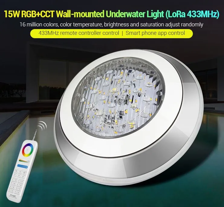 MiBoxer UW01 LED LoRa (433MHZ) Poolleuchte 15W RGB-WW (RGB-CCT) MiBoxer UW01 LED LoRa (433MHZ) Poolleuchte 15W RGB-WW (RGB-CCT)