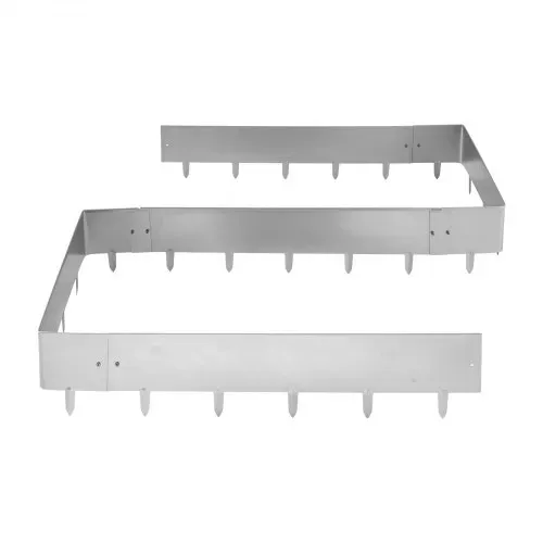 VEVOR Rasenkante, 10er-Pack, 100x23 cm Beeteinfassung, Cortenstahl Beetumrandung mit 11 Verbindungsplatten, Beetbegrenzung Rasenbleche Mähkante Metall Gartenpalisade für Blumenbeete & Gartenwege – Bild 10