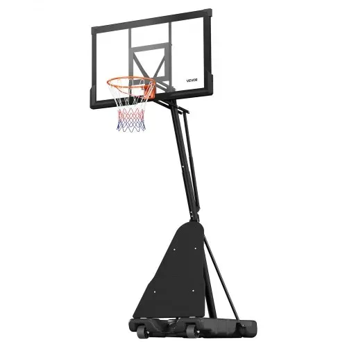 VEVOR tragbarer Basketballständer, max. 3,05 m höhenverstellbarer (manuell) Basketballkorb, Basketballanlage mit 130 cm PC-Rückwand, Basketballkorsystem Backboard-Set für Terrassen Schulen – Bild 8