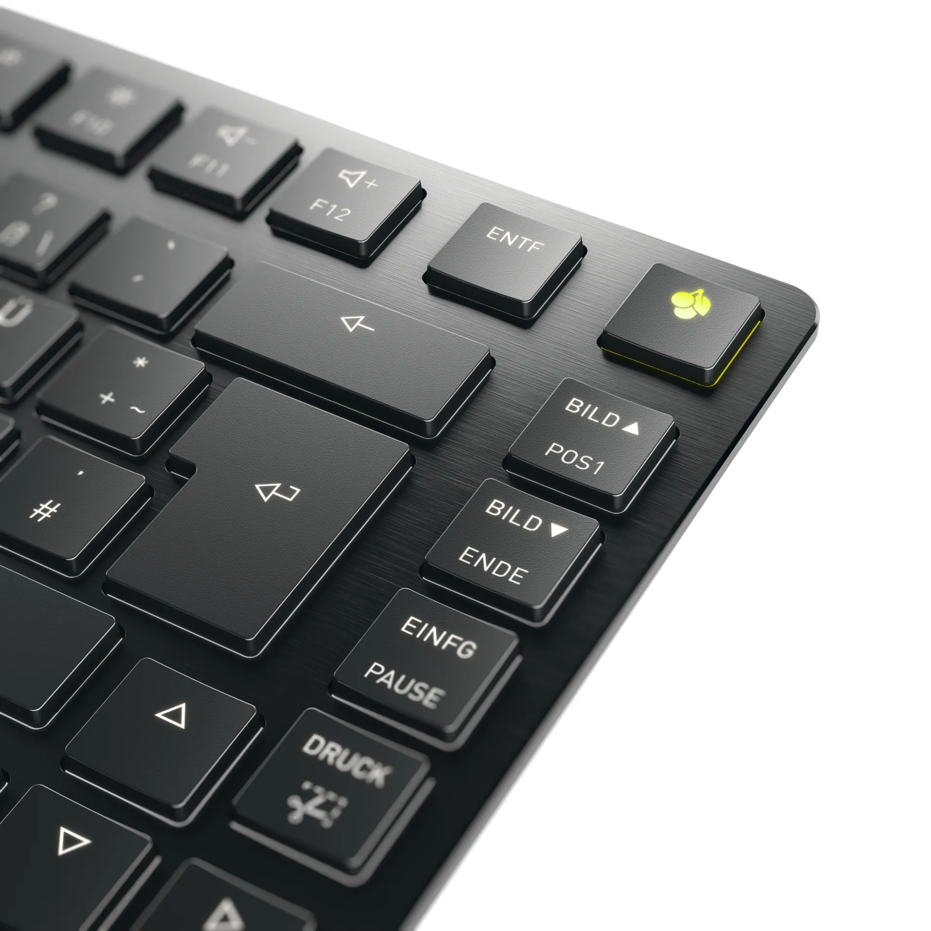 CHERRY KW X ULP 2.0 MINI Tastatur Heimbüro USB + RF Wireless + Bluetooth QWERTZ Deutsch Schwarz – Bild 5