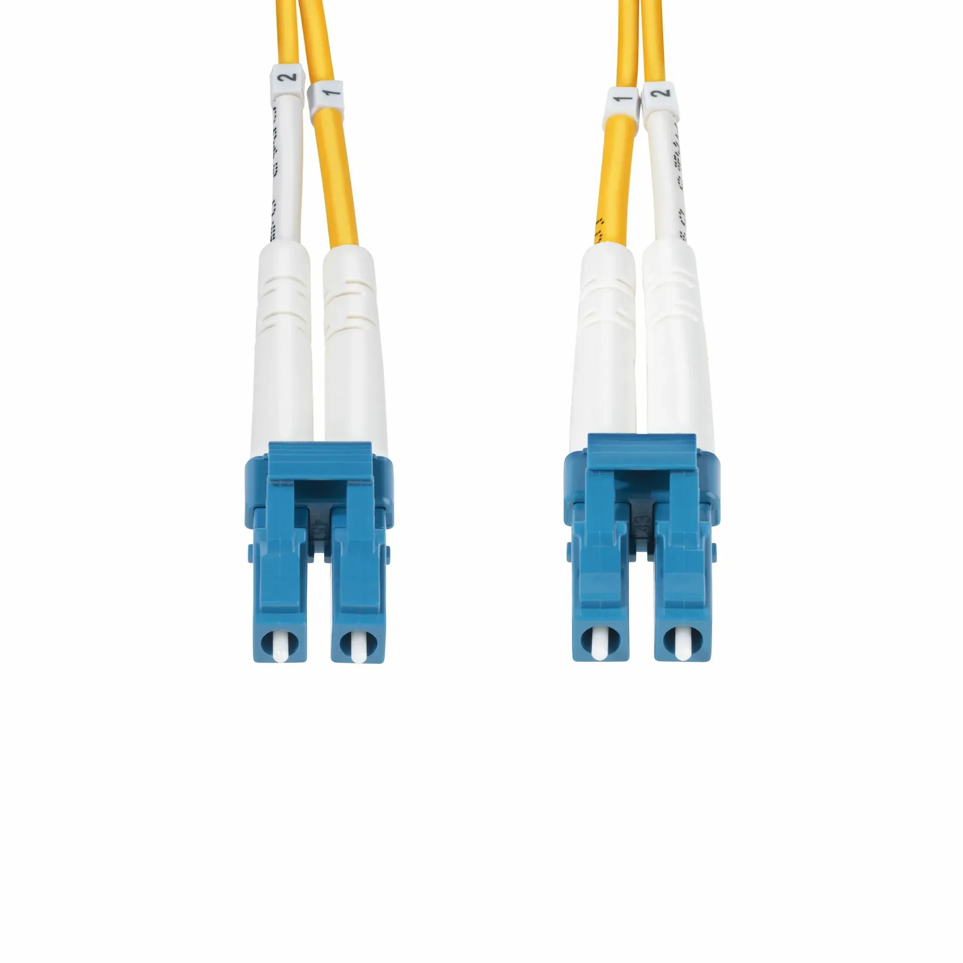 StarTech.com 1 Meter LWL Patchkabel LC LC (UPC) Singlemode OS2 Duplex, 9/125µm, 100Gbit, Biegeunempfindlich, Geringe Einfügedämpfung, LSZH Glasfaserkabel – Bild 4