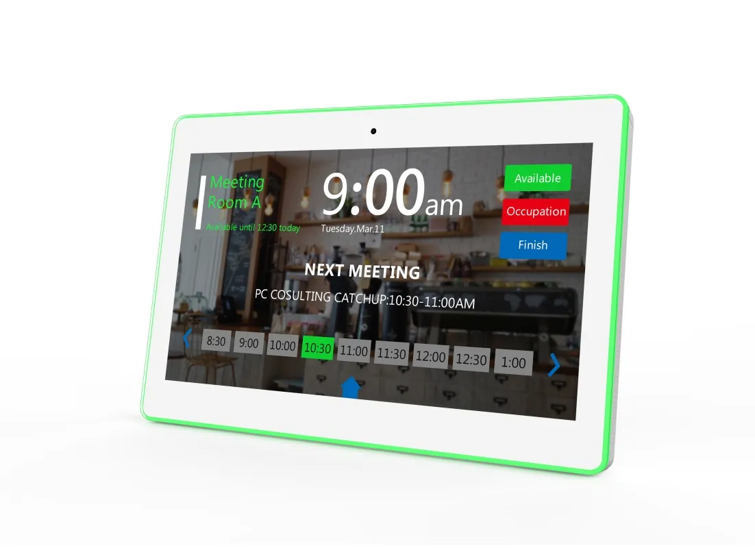 ALLNET Meetingraum RGB LED Tablet 15 Zoll RK3399 weiß Android 10 und NFC/RFID – Bild 2