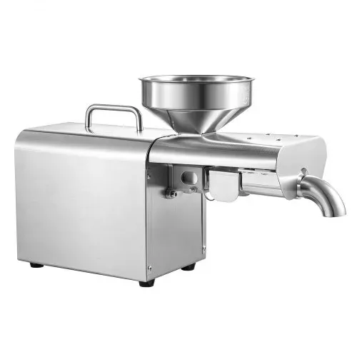 VEVOR Elektrische Ölpresse 3,75 kg/h, Ölmühle 750 W, Automatische Ölpressmaschine mit Heißpressung (50 °C-300 °C) & Reinigungsbürste, Ölmaschine für Erdnüsse, Sesam, Sojabohnen und Mandeln, Edelstahl – Bild 8