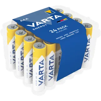 Micro-Batterie VARTA “Energy“ Alkaline, Typ AAA, LR06, 1,5V, 24er Pack Micro-Batterie VARTA “Energy“ Alkaline, Typ AAA, LR06, 1,5V, 24er Pack