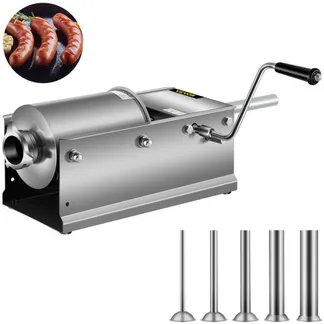 VEVOR Wurstfüller 3L Fleischwölfe Wurstmaschine Wurstfüllmaschine Horizontal Edelstahl Wurstspritze VEVOR Wurstfüller 3L Fleischwölfe Wurstmaschine Wurstfüllmaschine Horizontal Edelstahl Wurstspritze