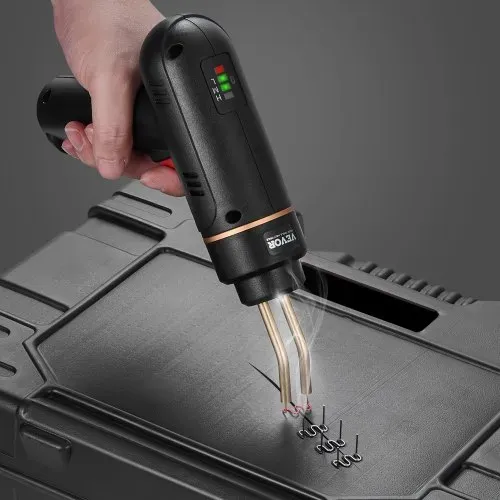 VEVOR Kunststoff Schweißgerät, 120 W Schweißpistole mit 400 Stk. 4 Arten Heißklammern, Kunststoff Reparatur Set für Kunststoff-Autostoßstangen für Kajaks, Spielzeuge, Reparatur von Kunststoffrissen – Bild 7