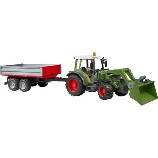 Fendt Vario 211 mit Frontlader und Bordwandanhänger, Modellfahrzeug Fendt Vario 211 mit Frontlader und Bordwandanhänger, Modellfahrzeug