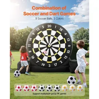 VEVOR aufblasbare Fußball-Dartboard Fußball Dartscheibe Spiel (3,05 m Höhe), riesiges Kick-Darts-Spiel mit Aufbewahrungstasche & Luftpumpe für einfachen Transport, Gartenspiele Outdoor-Spiele VEVOR aufblasbare Fußball-Dartboard Fußball Dartscheibe Spiel (3,05 m Höhe), riesiges Kick-Darts-Spiel mit Aufbewahrungstasche & Luftpumpe für einfachen Transport, Gartenspiele Outdoor-Spiele