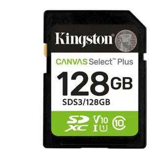 Kingston Technology 128GB SDXC Canvas Select Plus Gen3 150MB/s C10 UHS-I U1 V10 Kingston Technology 128GB SDXC Canvas Select Plus Gen3 150MB/s C10 UHS-I U1 V10