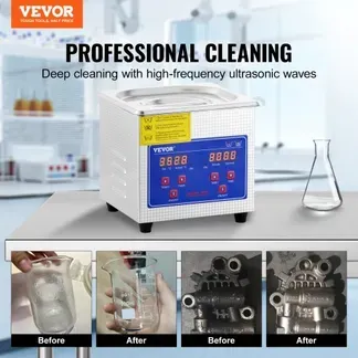 VEVOR Professioneller Ultraschallreiniger, 1,3 L Ultraschall-Schmuckreiniger mit digitalem Timer und Heizung, Edelstahl-Industrie-Schallreiniger 40 kHz für Brillen, Uhren, Ringe, Kleinteile VEVOR Professioneller Ultraschallreiniger, 1,3 L Ultraschall-Schmuckreiniger mit digitalem Timer und Heizung, Edelstahl-Industrie-Schallreiniger 40 kHz für Brillen, Uhren, Ringe, Kleinteile