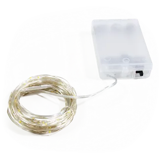 LED Draht-Lichterkette McShine “Micro“ 80 LEDs, warmweiß, Batteriebetrieb LED Draht-Lichterkette McShine “Micro“ 80 LEDs, warmweiß, Batteriebetrieb