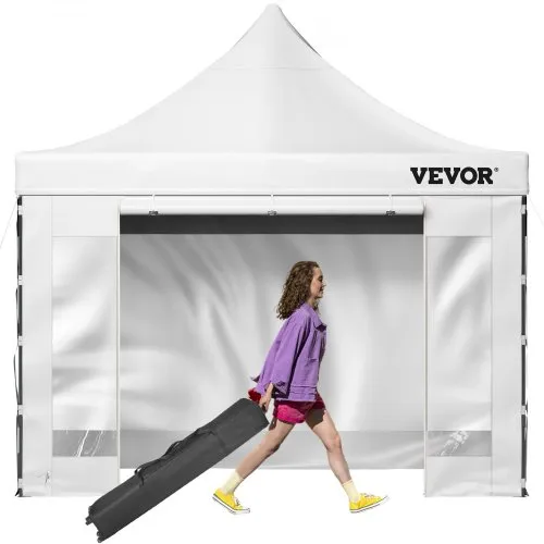 VEVOR Pavillon faltbar 3x3m Faltpavillon 240g PVC-beschichtetes Polyester Pop-Up-Pavillon 1,95-2,13m Einstellbar Partyzelt Festzelt Strandzelt Weiß für Hochzeiten oder andere kommerzielle Aktivitäten VEVOR Pavillon faltbar 3x3m Faltpavillon 240g PVC-beschichtetes Polyester Pop-Up-Pavillon 1,95-2,13m Einstellbar Partyzelt Festzelt Strandzelt Weiß für Hochzeiten oder andere kommerzielle Aktivitäten