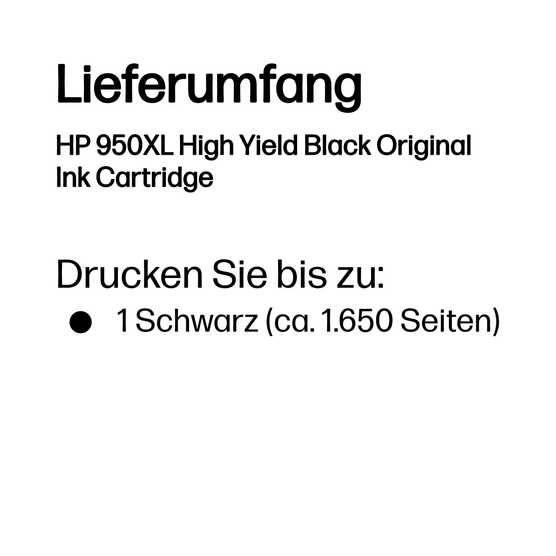 HP 950XL Schwarz Original Druckerpatrone mit hoher Reichweite – Bild 3