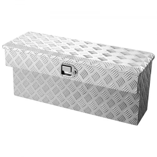 VEVOR Werkzeugkasten für Ladefläche, Aluminium-Staukasten mit Profilmuster, Aufbewahrung-Organizer mit Schloss & Schlüssel, ideal für Lkw, Pickup, Wohnmobil, Anhänger, 864x305x390 mm – Bild 9