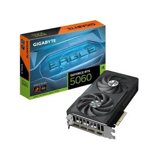 GIGABYTE GeForce RTX 5060 EAGLE OC 8G Grafikkarte – 8GB GDDR7, 128bit, PCI-E 5.0, 2550 MHz Kerntakt, 3 x DisplayPort, 1 x HDMI, GV-N5060EAGLE OC-8GD GIGABYTE GeForce RTX 5060 EAGLE OC 8G Grafikkarte – 8GB GDDR7, 128bit, PCI-E 5.0, 2550 MHz Kerntakt, 3 x DisplayPort, 1 x HDMI, GV-N5060EAGLE OC-8GD