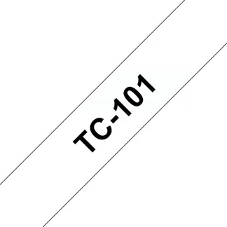 Brother TC-101 Etiketten erstellendes Band Schwarz auf transparent Brother TC-101 Etiketten erstellendes Band Schwarz auf transparent