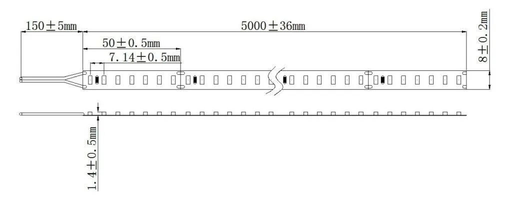 Synergy 21 LED Flex Strip 2835 - 140 SWW DC24V 75W IP68 CRI>90 – Bild 3