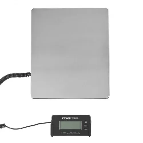 VEVOR Plattformwaage 150g-200kg Paketwaage 50g Genauigkeit Digitalwaage kg/lbs/lbs:oz Zählwaage 309x262x45mm ABS Edelstahl Tara-Funktionen AC/DC-Netzteil Industriewaage Briefwaage Waage – Bild 9