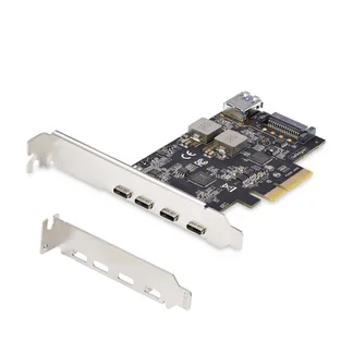 StarTech.com 5-Port USB-C PCIe Karte, USB 3.2 Typ C 10 Gbit, PCI Express USB C Erweiterungskarte mit 4x USB-C und 1x USB-A Intern, Windows/macOS/Linux StarTech.com 5-Port USB-C PCIe Karte, USB 3.2 Typ C 10 Gbit, PCI Express USB C Erweiterungskarte mit 4x USB-C und 1x USB-A Intern, Windows/macOS/Linux