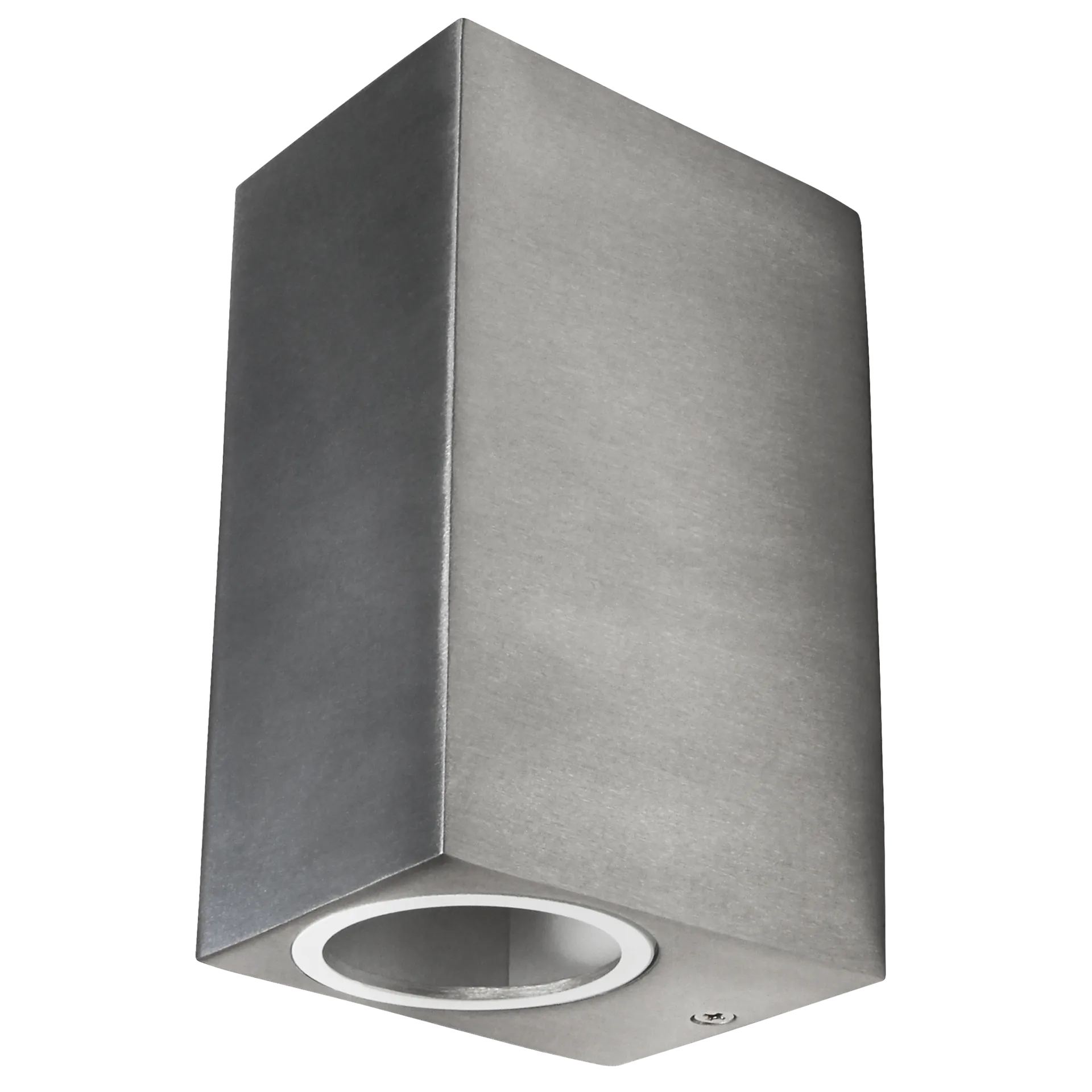 Wandleuchte McShine “Square-E“ Edelstahl-Optik, IP44, 2x GU10, Aluminium Gehäuse Wandleuchte McShine “Square-E“ Edelstahl-Optik, IP44, 2x GU10, Aluminium Gehäuse