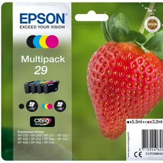 Epson Strawberry Multipack 4-colours 29 Claria Home Ink Epson Strawberry Multipack 4-colours 29 Claria Home Ink