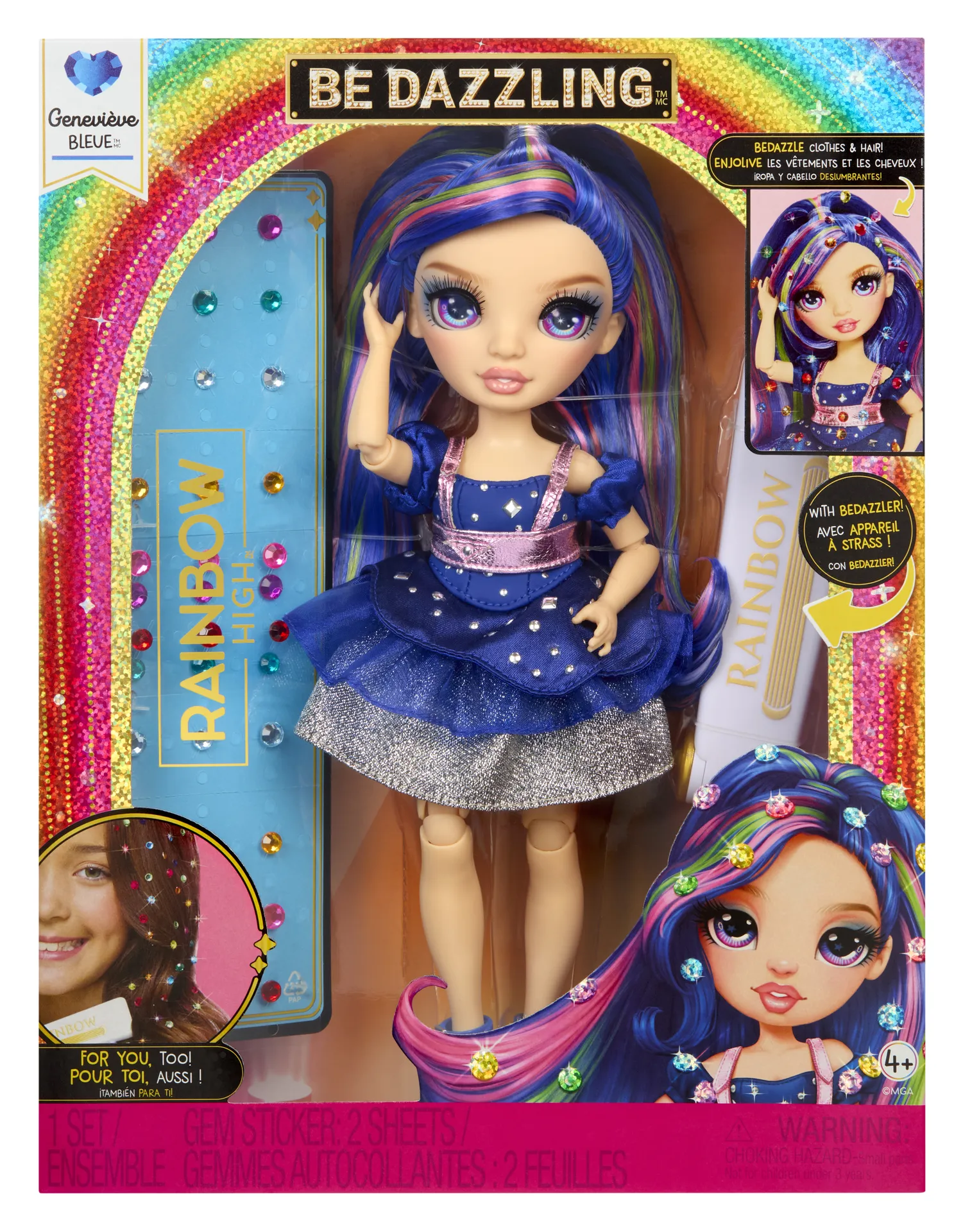 Rainbow High Be Dazzling Fashion Dolls- Genevieve Bleue (Blue) – Bild 2