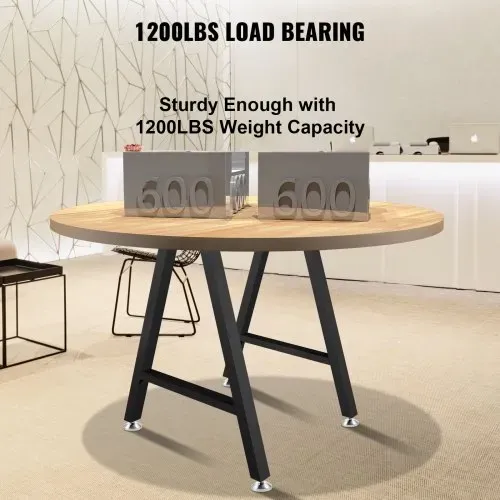 VEVOR 2 Stk. Tischgestell Stahl Tischuntergestell 71,1x45cm Tischkufen 363 kg Tragfähigkeit Tischbeine 6 vorgebohrte Löcher φ 6 mm Tischfuß Ideal für Esstische Couchtische Gartenbänke Schreibtische – Bild 3