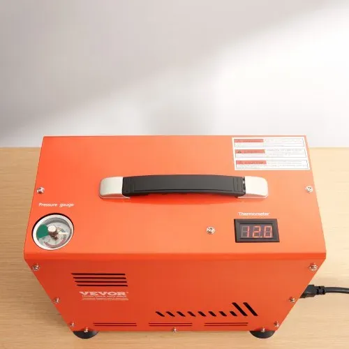 VEVOR PCP-Luftkompressor, 800 W Doppelzylinder-PCP-Luftgewehrkompressor 310 bar/30 MPa mit eingebautem Lüfterkühlsystem, Auto-Stopp | Ölfreier Paintball-Tankkompressor für Luftgewehr, Tauchflasche – Bild 7