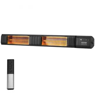 VEVOR Heizstrahler, 3000 W, Wärmestrahler mit Fernbedienung, IP65-Schutz, Carbon-Infrarot-Außenheizgerät mit 9 Gängen und Timer, für Veranda, Terrasse, Esszimmer, Studio, Hinterhof, Wandmontage VEVOR Heizstrahler, 3000 W, Wärmestrahler mit Fernbedienung, IP65-Schutz, Carbon-Infrarot-Außenheizgerät mit 9 Gängen und Timer, für Veranda, Terrasse, Esszimmer, Studio, Hinterhof, Wandmontage