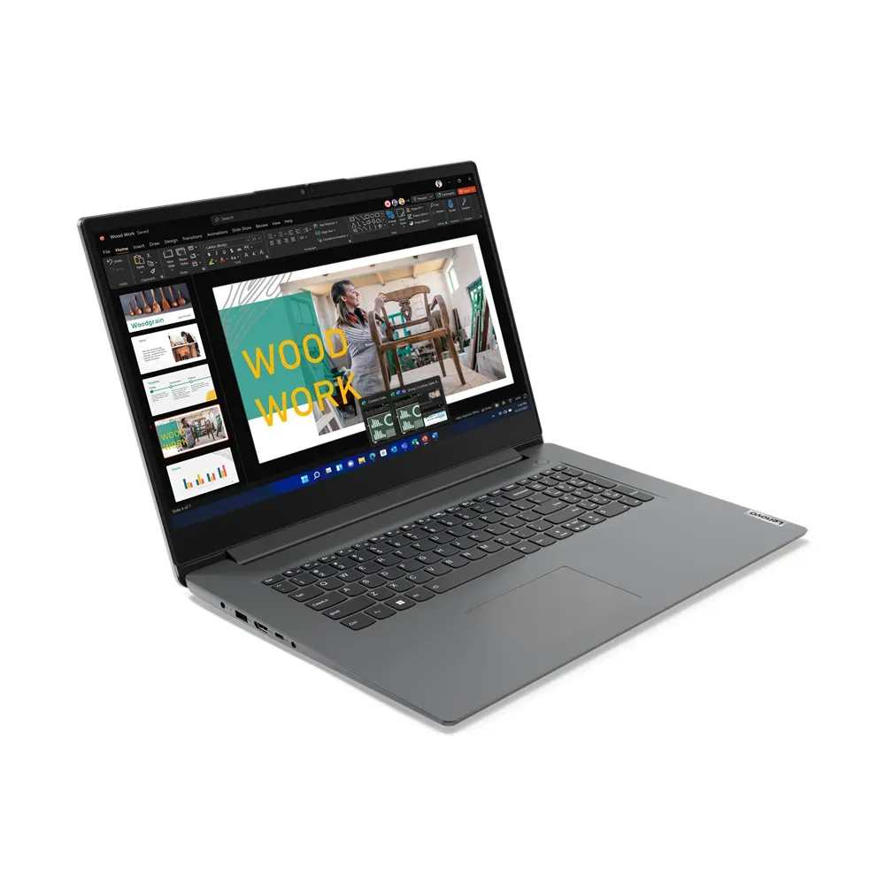 Lenovo V17 G4 IRU Intel® Core™ i5 i5-13420H Laptop 43,9 cm (17.3") Full HD 16 GB DDR4-SDRAM 512 GB SSD Wi-Fi 6 (802.11ax) Windows 11 Home Deutsch Grau – Bild 2