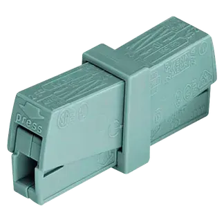 Service-Klemme WAGO, max. 2,5mm², alle Leiterarten, grau, 2 Klemmstellen Service-Klemme WAGO, max. 2,5mm², alle Leiterarten, grau, 2 Klemmstellen