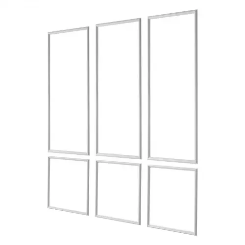 VEVOR Wandform-Set, 3er-Set 61x61 cm & 61x138 cm Stuckleisten aus Lackierbarem Polystyrol, Wasserfeste Wandleiste, Zierleiste für Wände, Friesleisten für Wohnzimmer, Schlafzimmer, Zuhause, Weiß – Bild 9