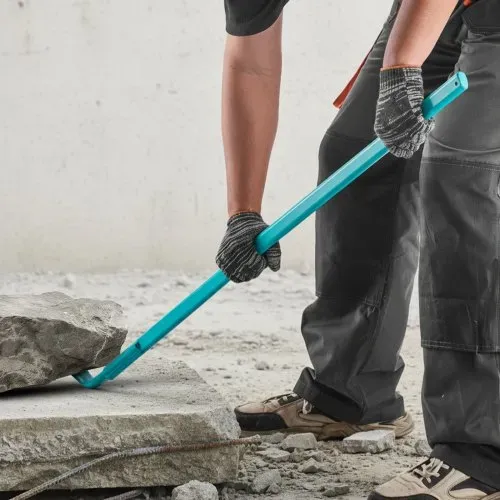 VEVOR Brecheisen, ca. 907 kg Tragkraft, 1422,4 mm Gesamtlänge, Stahl, Nageleisen für Abbrucharbeiten, Beton & Brechen, ideal für den Einsatz im Bauwesen & in der Industrie, mit optimaler Hebelwirkung – Bild 7