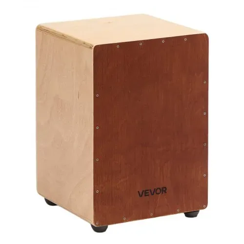 VEVOR Cajon, Kistentrommel mit internen Snare-Drähten, leichte Drum Box aus Holz, Trommel-Musikinstrument mit abgerundeten Kanten, inkl. Reisetasche, für Anfänger & Profis, 305x305x430 mm – Bild 8