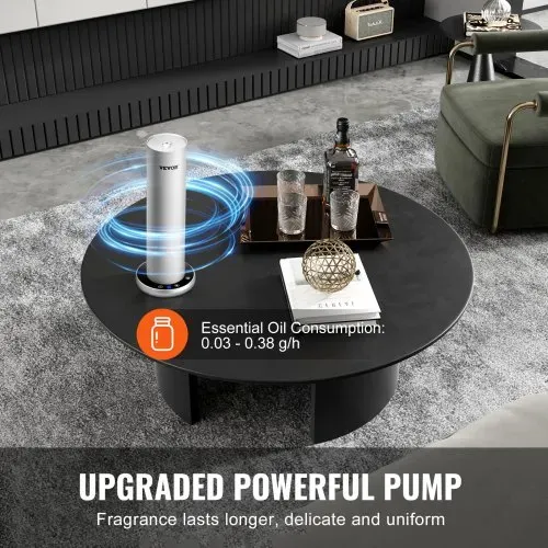 VEVOR Duftluftmaschine für Zuhause, 120 ml Bluetooth Smart Kaltluftdiffusor, 93,4 m² wasserloser Duftluftdiffusor für ätherische Öle, bodenstehende Aromatherapiemaschine für Spa, Yoga, Zuhause, Büro, – Bild 3