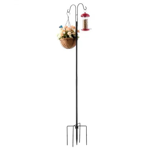 VEVOR Schäferhaken 8er-Pack, Hirtenhaken 156 cm, Garten Doppelhaken Laternenstab, 1,9 cm dicke Gartenhaken zum Aufhängen von Kolibri-Futterspendern, Pflanzenkörben, Solarlaternen, Windspielen – Bild 9