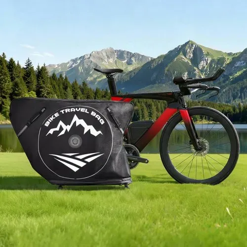 VEVOR Fahrrad Transporttasche, Triathlon-Fahrradtasche mit TSA-Schloss & Doppelreißverschluss, bis max. 106 cm Radstand, für Reisen, Outdoor-Aktivitäten, Zug-, Flugzeug- & U-Bahn-Transport – Bild 7