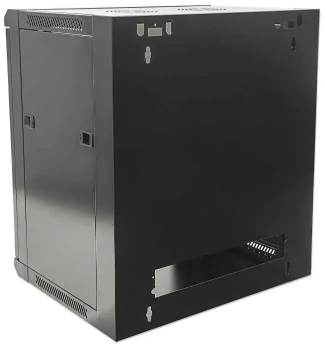 Intellinet 19" Wandverteiler, 6 HE, 370 (H) x 570 (B) x 450 (T) mm, Flatpack, schwarz – Bild 7