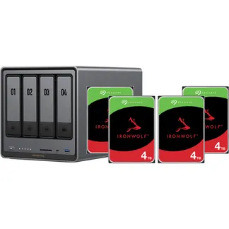 DX4800 Plus + 4x 4 TB Seagate IronWolf HDD Bundle, NAS DX4800 Plus + 4x 4 TB Seagate IronWolf HDD Bundle, NAS