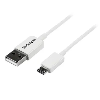 StarTech.com 2m USB 2.0 A auf Micro USB B Kabel – Weiß StarTech.com 2m USB 2.0 A auf Micro USB B Kabel – Weiß