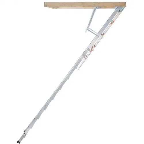 VEVOR Teleskopleiter 158,8 kg Stehleiter 12 Stufen Installationshöhe von 290 bis 300 cm oder 341 bis 366 cm Klappleiter Aluminium + Holz Haushaltsleiter mit hydraulisch gedämpftem Abstiegsdesign – Bild 10