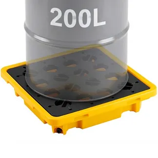 VEVOR Auffangpalette 670x675x150 mm, Industrielle Auffangwanne mit 700 kg Statischer Traglast & 43,2 L Wannenkapazität, Trommelpalette mit Drainage für 1 Fass, Auffangplattform für Lagerung Transport VEVOR Auffangpalette 670x675x150 mm, Industrielle Auffangwanne mit 700 kg Statischer Traglast & 43,2 L Wannenkapazität, Trommelpalette mit Drainage für 1 Fass, Auffangplattform für Lagerung Transport