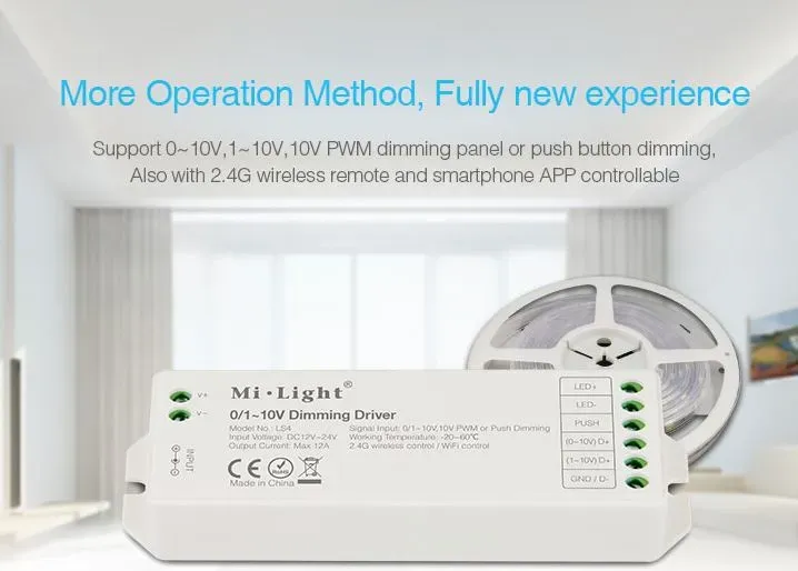 MiBoxer LS4 LED Controller 0-10V 2,4G MiBoxer LS4 LED Controller 0-10V 2,4G