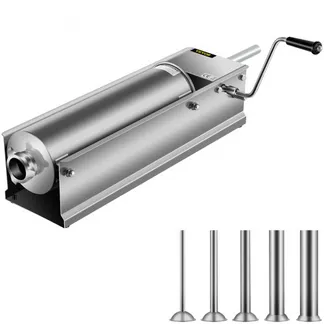 VEVOR Wurstfüller 7L Fleischwölfe Wurstmaschine Wurstfüllmaschine Horizontal Edelstahl Wurstspritze VEVOR Wurstfüller 7L Fleischwölfe Wurstmaschine Wurstfüllmaschine Horizontal Edelstahl Wurstspritze