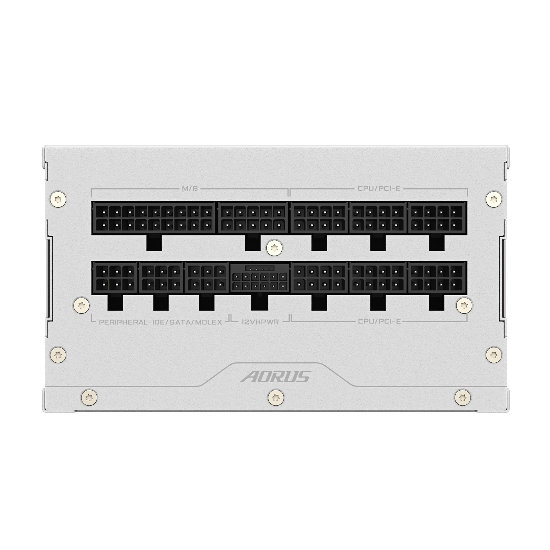 GIGABYTE AORUS ELITE P1000W ICE Netzteil - PCIe 5.0, 80 PLUS Platinum, Vollmodulares Design, 120mm Lüfter, ATX 3.0-kompatibel, EU-Stecker – Bild 3