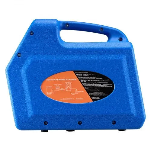 VEVOR Kältemittelabsauggerät Tragbare Kältemittel Absaugstation, 220V/50Hz 1450 U/min. 1 PS mit Zweizylinder Absauganlage für Kältemittel A1 & A2L, Rückgewinnungsgerät für KFZ- & Hausklimaanlagen – Bild 10