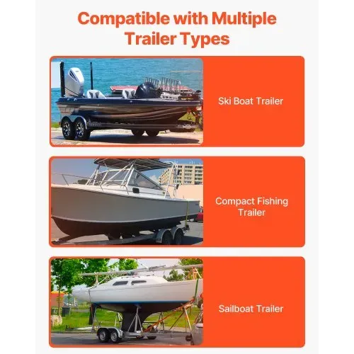 VEVOR L-Form 1,5 m Anhängerpfahl Bootsanhänger Anleitung Kurbelstütze Bootsführung, 30 cm Einstellbare Breite Boat Trailer Guide-on, Ersatzteile und Zubehör für Skiboot Fischerboot Segelbootanhänger – Bild 5